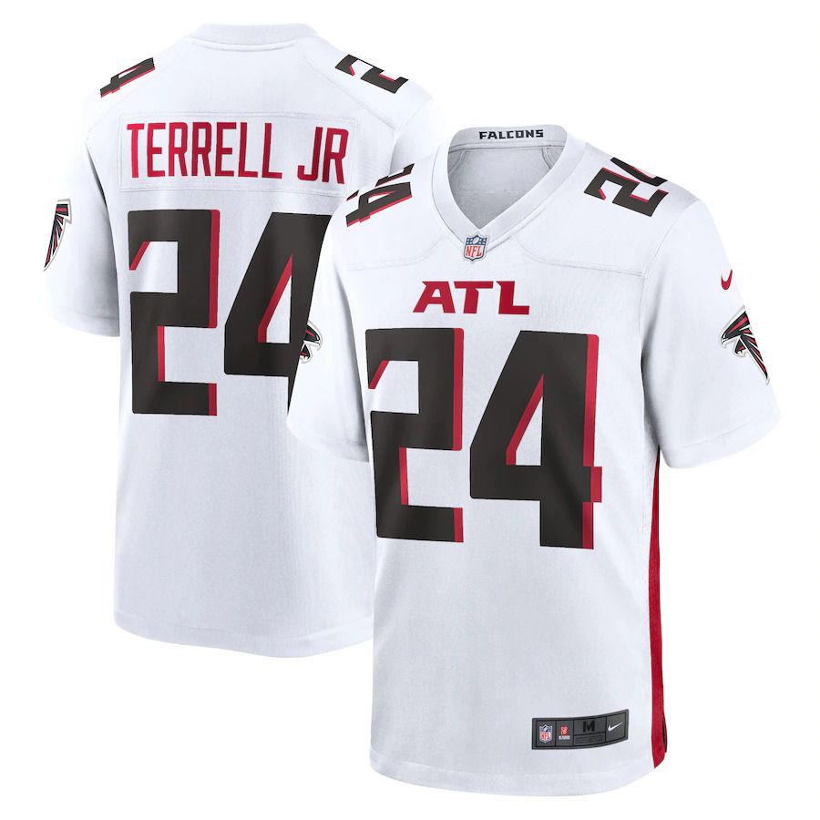 Men Atlanta Falcons 24 Terrell Jr Nike White Player Game NFL Jersey